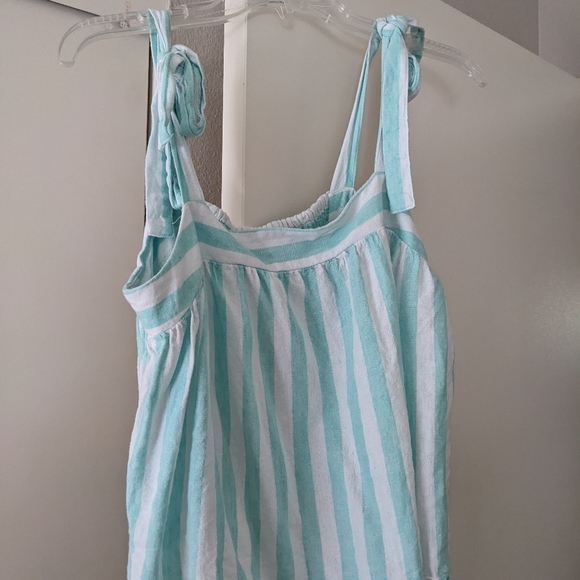 Stoney Clover x Target teal striped tie tank size M - Picture 4 of 4